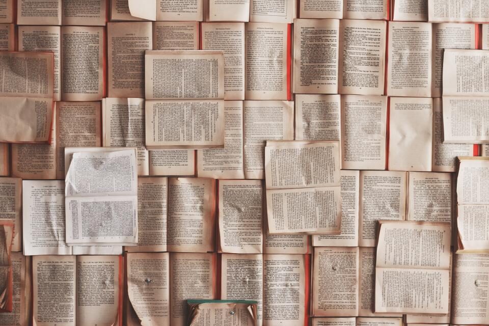 Tante pagine di libri usati